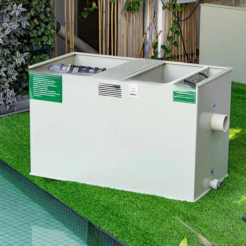 Aquaculture Equipment Aquarium Fish Tank Drum Sieve Filter with UV Lamp for 30m3 Koi Pond Fish Pond Bio Filter
