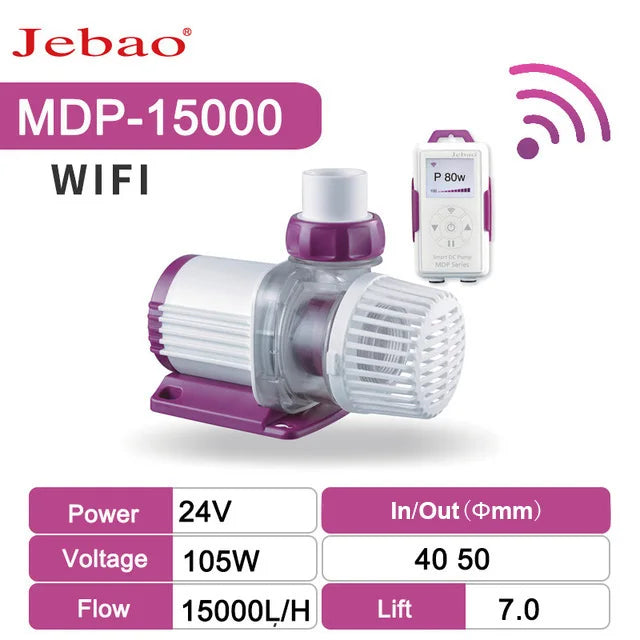 Jebao MDP DCS 2000-20000L/H DC Pump Water Dispensing Wave Making Inverter Submersible WiFi Pumps For Fish Tank Aquarium