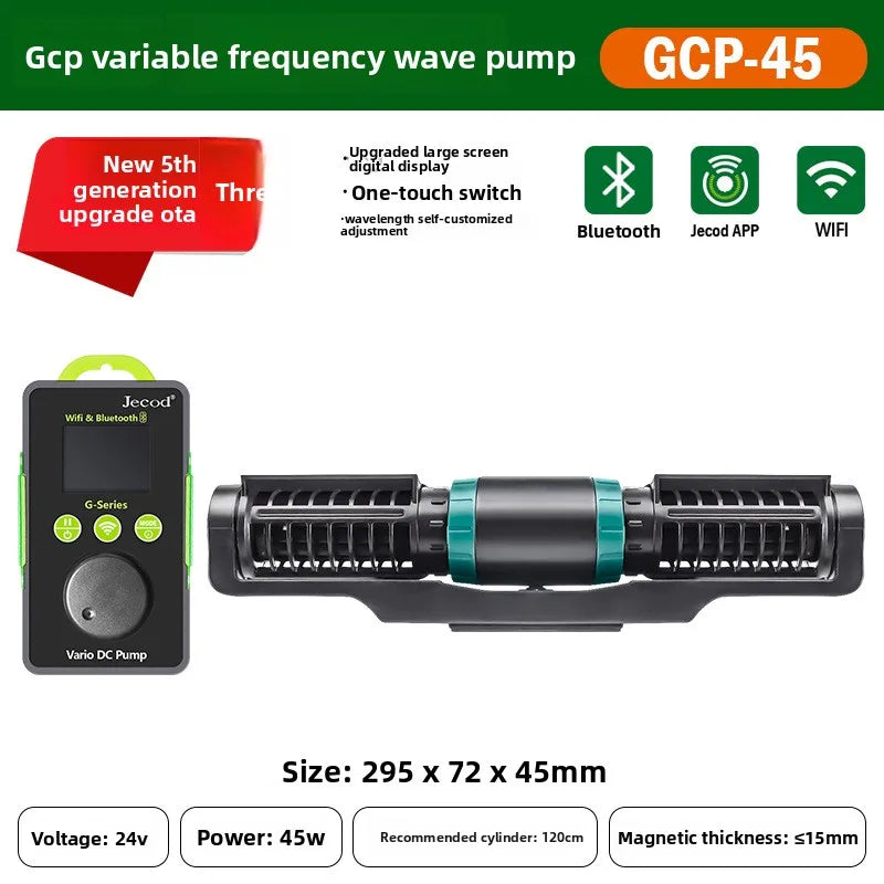 jebao jeco new GCP fish tank circulation pump silent wave pump bottom blowing aquarium wave maker WIFI multi-mode