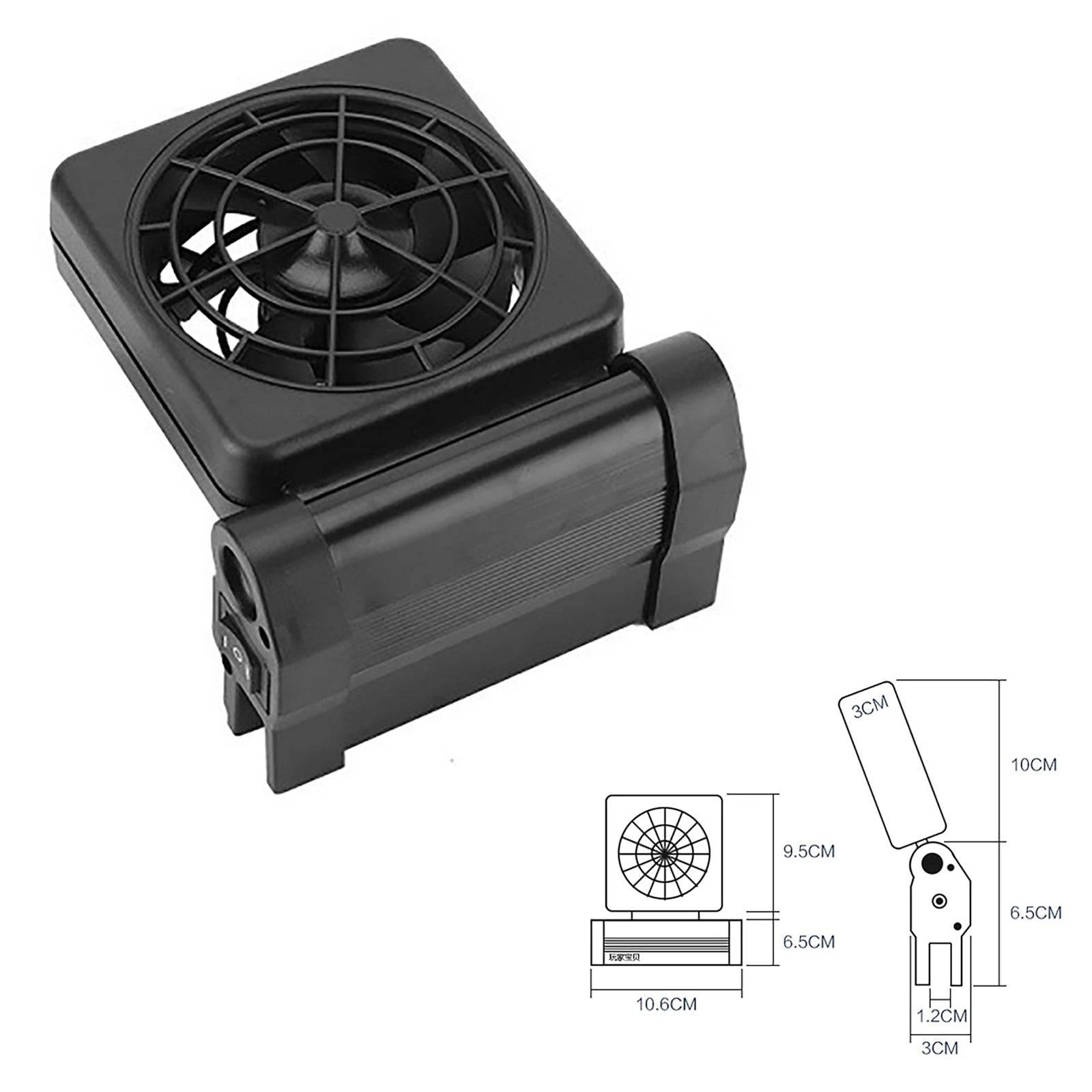 Adjustable Wind Speed Cooling Fan Fish Tank Cooling Fan Timing Fish Tank Cooler Glass Thickness ≤12mm Aquarium Accessories
