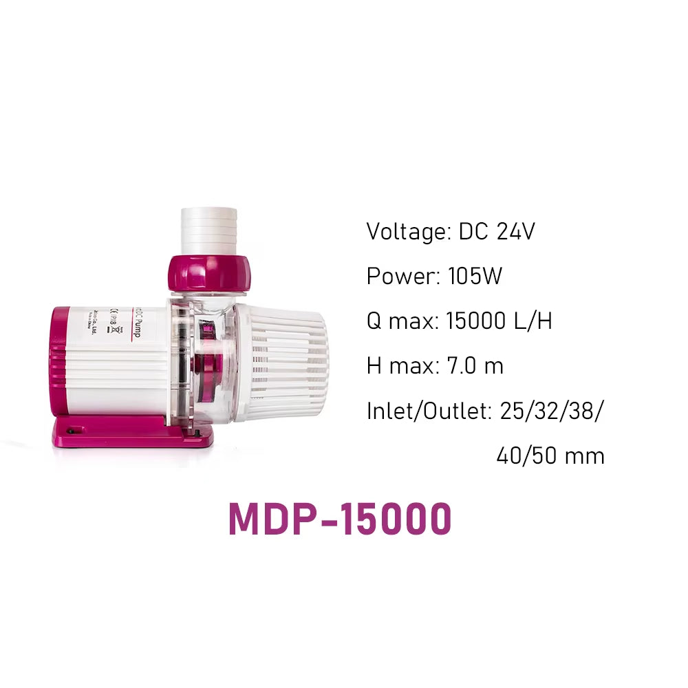 Jebao MDP Series DC Aquarium Submersible Water Pump WIFI Control Fish Tank Circulation Return Pump with LCD Display Controller