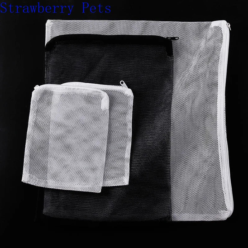 5Pcs Filter Mesh Bag Aquarium Pond for Bio Ball Carbon Media Ammonia Fish Tank Isolation Bag Accessories