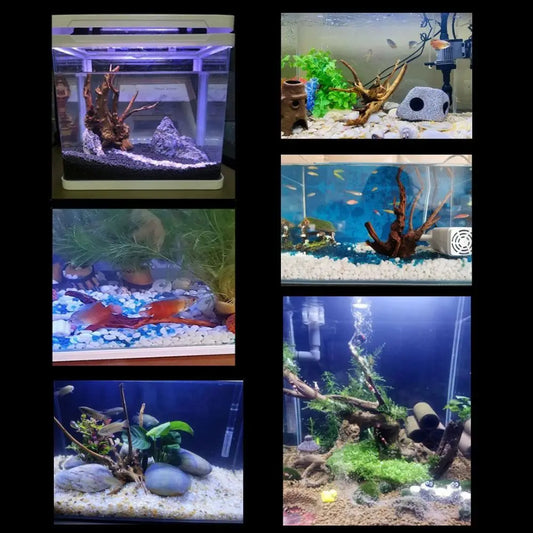 20-25CM Large Aquarium Driftwood Natural Fish Tank Plant Decor Tree Fish Bowl Stump Aquarium Fishtank Landscaping Decor Pet