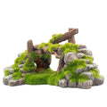 Landscape Stone Flocking Resin Aquarium Decoration