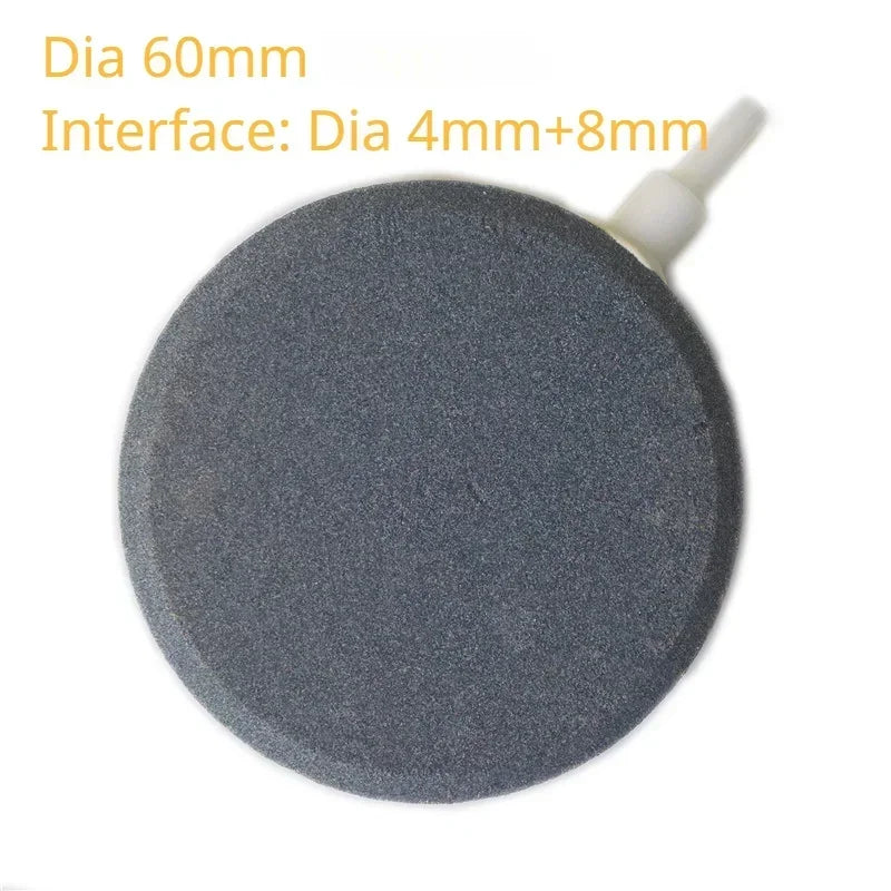 40/60/80mm Aquarium Air Bubble Stone Fish Tank Aerator Pond Pump Bubble Disk Air Pump Hydroponic Oxygen Plate for Fish Tank