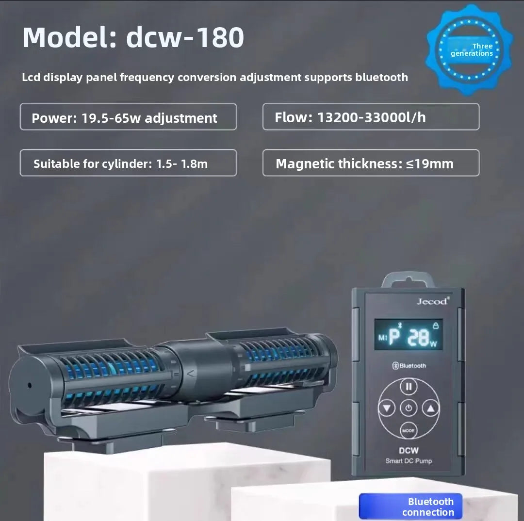jebao jecod DCW fish farming WIFI fish tank sea tank circulation silent frequency conversion wave filter cross flow pump