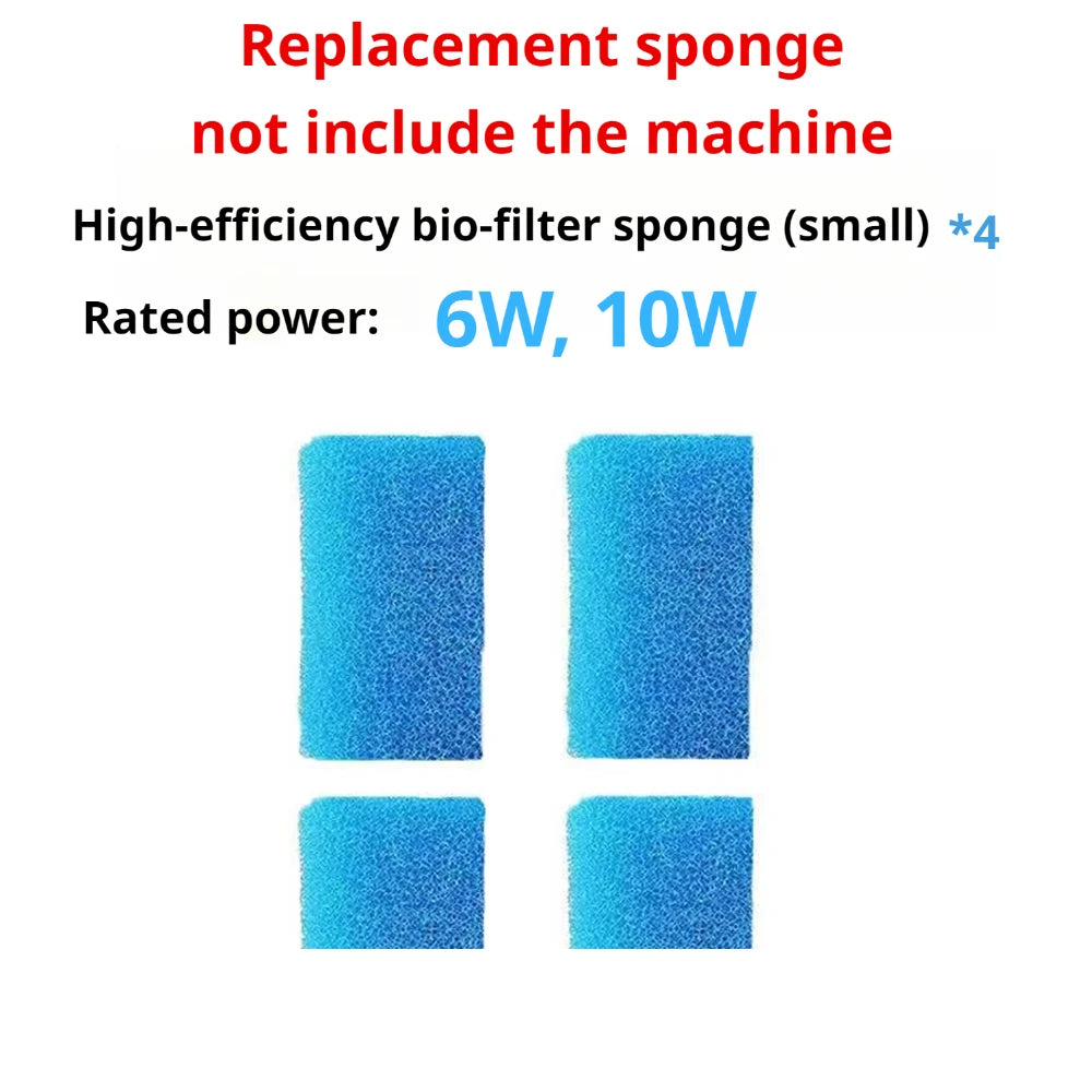 Aquarium Filter Pump Fish Tank Submersible Silent Air Oxygen Aerator Internal Water Pump Aquarium Air Pump Wave Maker 220v