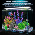 Aquarium Artificial Plastic Plants and Rock Cave Decor Set for Goldfish Betta Fish Tank Accessories