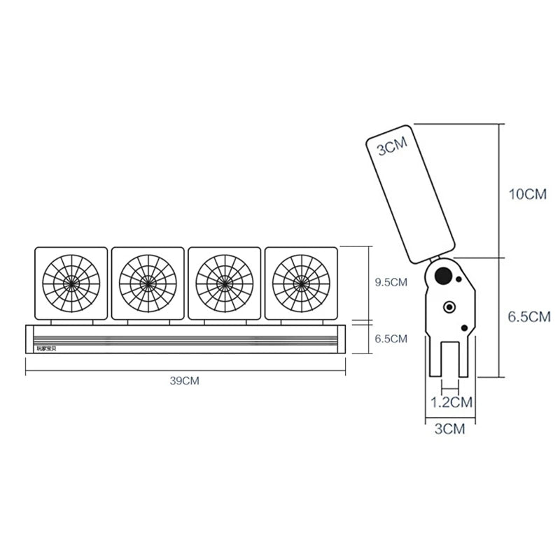 Adjustable Wind Speed Cooling Fan Fish Tank Cooling Fan Timing Fish Tank Cooler Glass Thickness ≤12mm Aquarium Accessories