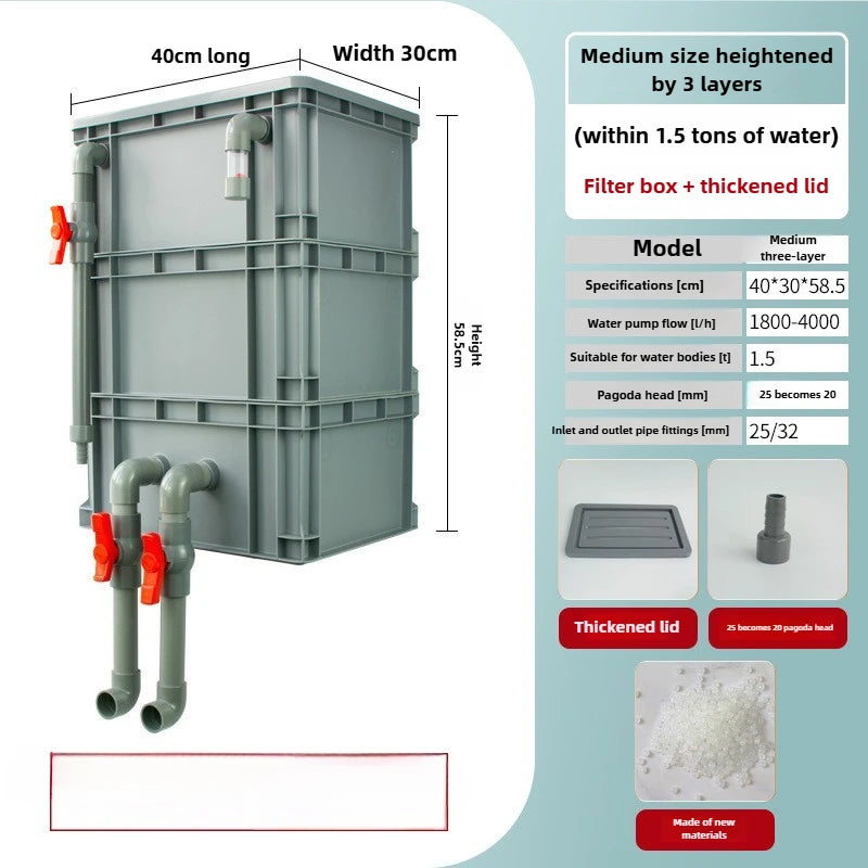 Water Treatment Filter Filtration System Multi Functional Circulating Water Purification Equipment Fish Aquarium Accessories