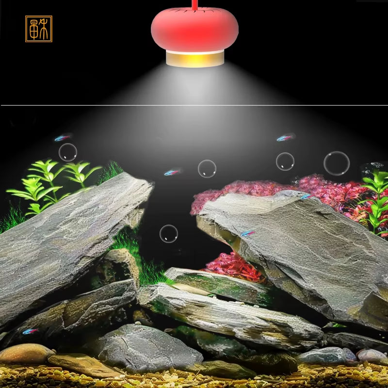 Zaohetian 100W Telescopic Direct with Steel Wire Rope Timed Dimming Aquarium Downlight Super Bright Led Aquarium Lamp