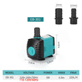 3-60W Ultra-Quiet Submersible Water Pump Fountain Fish Pond Aquarium Water Pump Filter Fish Tank Fountain Pump 220V-240V/110V
