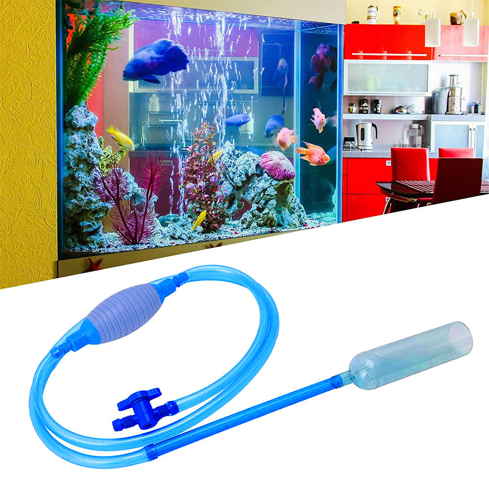 Large Aquarium Fish Tank Gravel Cleaner Syphon Vacuum Suitable For Water Changing with Siphon Hose