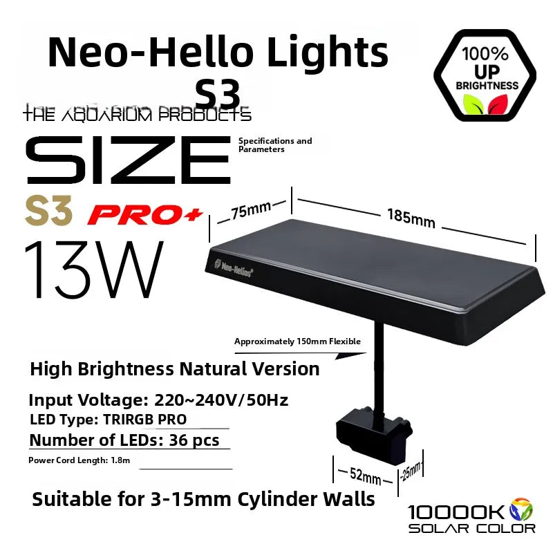 Neo S3 Full Spectrum Plant Growth LED Light for Aquarium Color Enhancing Algae Bloom Control Landscape Lighting Pet Equipment