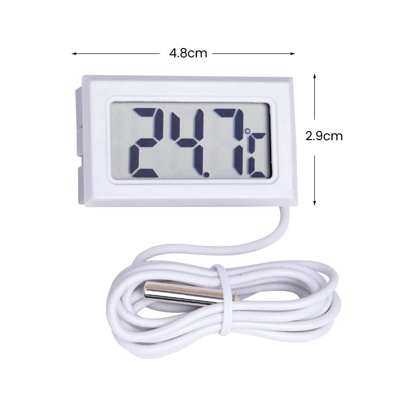 Fish Tank Thermometer Aquarium Adsorbable Digital Display Temperature Detector LCD Screen Display Celsius Fish Tank Tool Aquatic