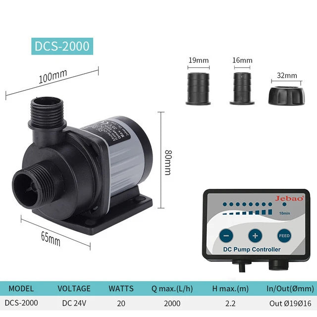 Jebao MDP DCS 2000-20000L/H DC Pump Water Dispensing Wave Making Inverter Submersible WiFi Pumps For Fish Tank Aquarium
