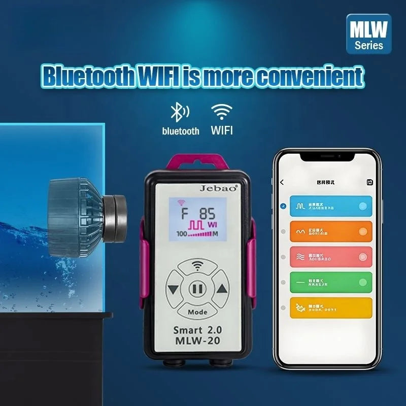 Jebao MLW Series DC Magnetic Wave Maker WIFI Ultra Quiet Variable Frequency Circulation Pump for Marine Reef Aquarium