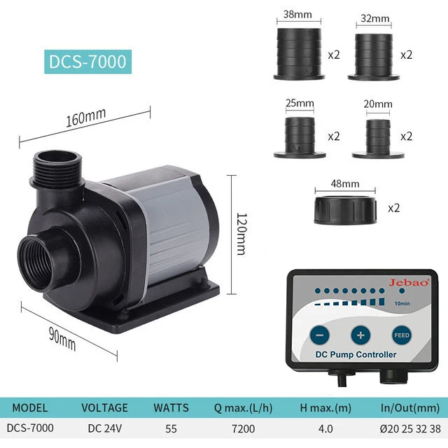 Jebao MDP DCS 2000-20000L/H DC Pump Water Dispensing Wave Making Inverter Submersible WiFi Pumps For Fish Tank Aquarium
