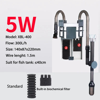 220-240V 50HZ SUNSUN XBL Series Aquarium Wall Mounted Filter Barrel External Fish Tank Small Silent Hang on Filter