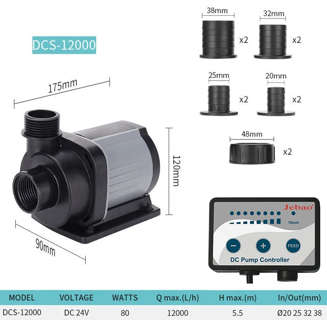 Jebao MDP DCS 2000-20000L/H DC Pump Water Dispensing Wave Making Inverter Submersible WiFi Pumps For Fish Tank Aquarium
