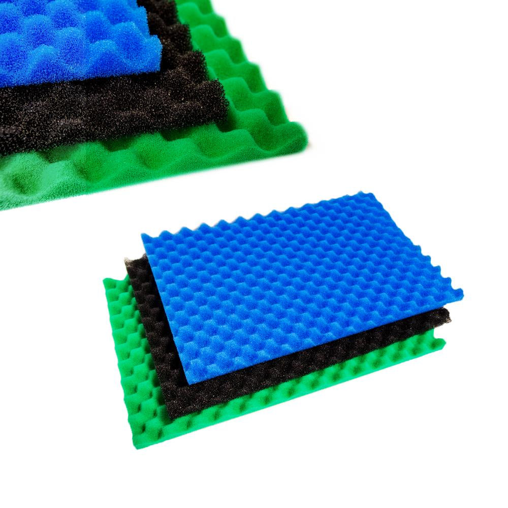 POND FILTER FOAM REPLACEMENT MEDIA SET PACK of 3 FINE MEDIUM COARSE SPONGE SPARE