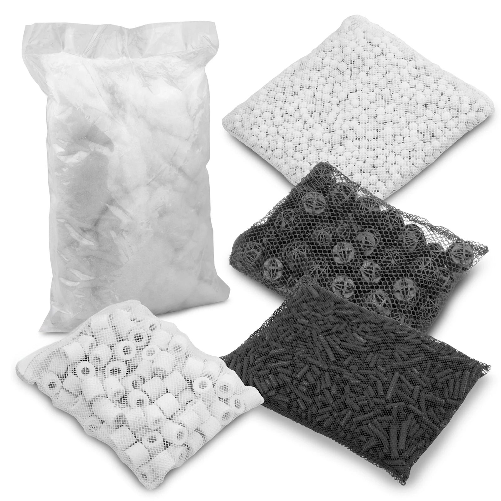 AQUARIUM FILTER MEDIA WOOL BIO BALLS ACTIVE BEADS CARBON FISH TANK FILTRATION