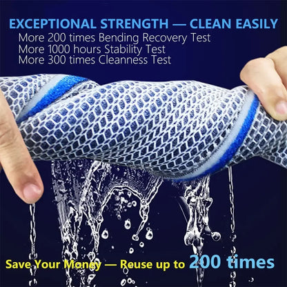 12D 8D Aquarium Filter Sponge Media Upgraded 12-Layers No Glue Filter Pads Fish Tank Skimmer Koi Pond Filter Cotton Accessories