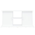 NNEVL Aquarium Stand White 121x41x58 cm Engineered Wood