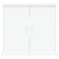 NNEVL Aquarium Stand White 81x36x73 cm Engineered Wood