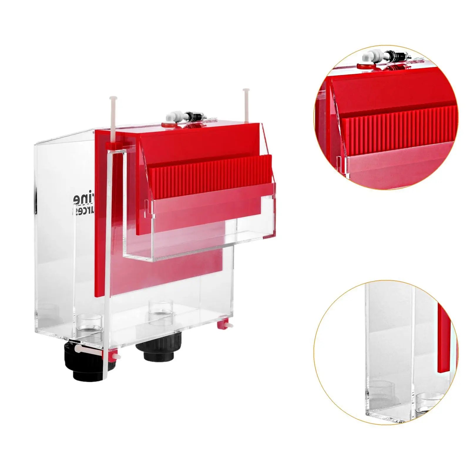 Overflow Box for Aquariums Fish Tank Inlet Hang on Detachable Acrylic Landscaping Decoration 2500L Aquarium Equipment