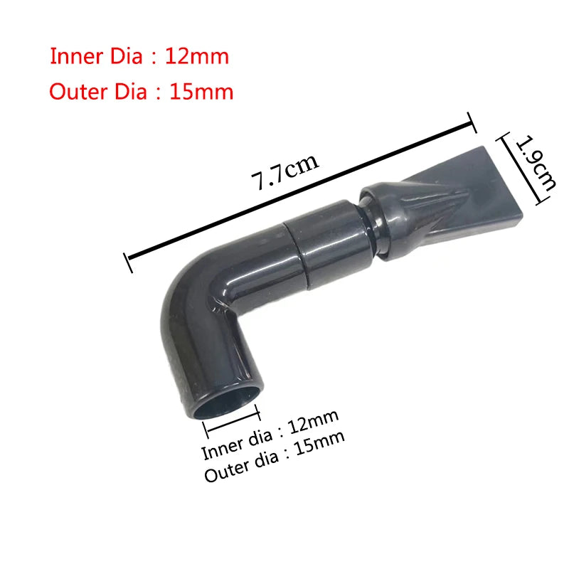 1Pcs Fish Tank Pump Duckbill Nozzle Adjustable Aquarium Filter Pump Rotating Water Outlet Return Pipe Connector Plumbing Fitting