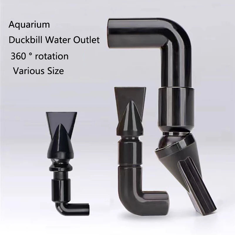 1Pcs Fish Tank Pump Duckbill Nozzle Adjustable Aquarium Filter Pump Rotating Water Outlet Return Pipe Connector Plumbing Fitting