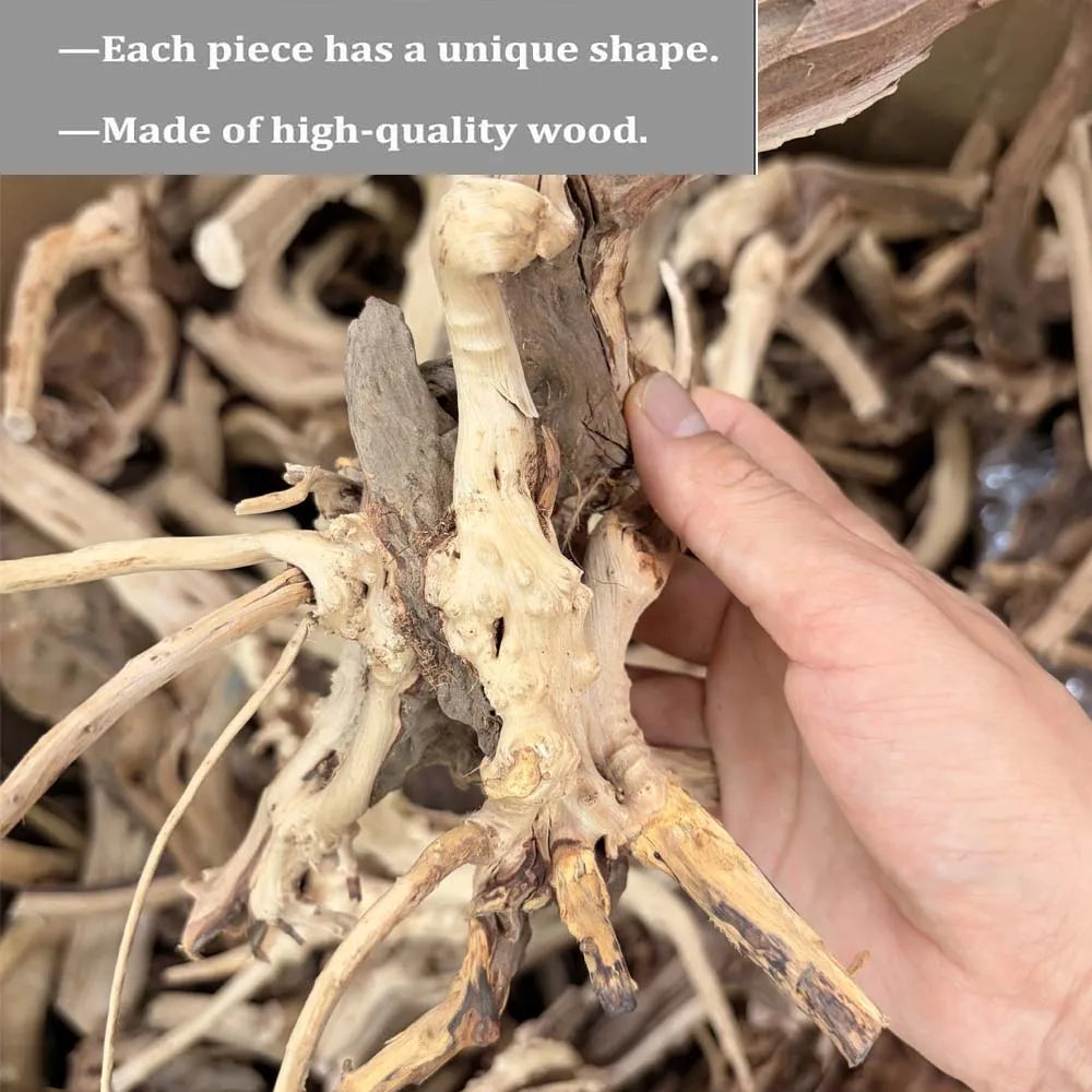 20-25CM Large Aquarium Driftwood Natural Fish Tank Plant Decor Tree Fish Bowl Stump Aquarium Fishtank Landscaping Decor Pet