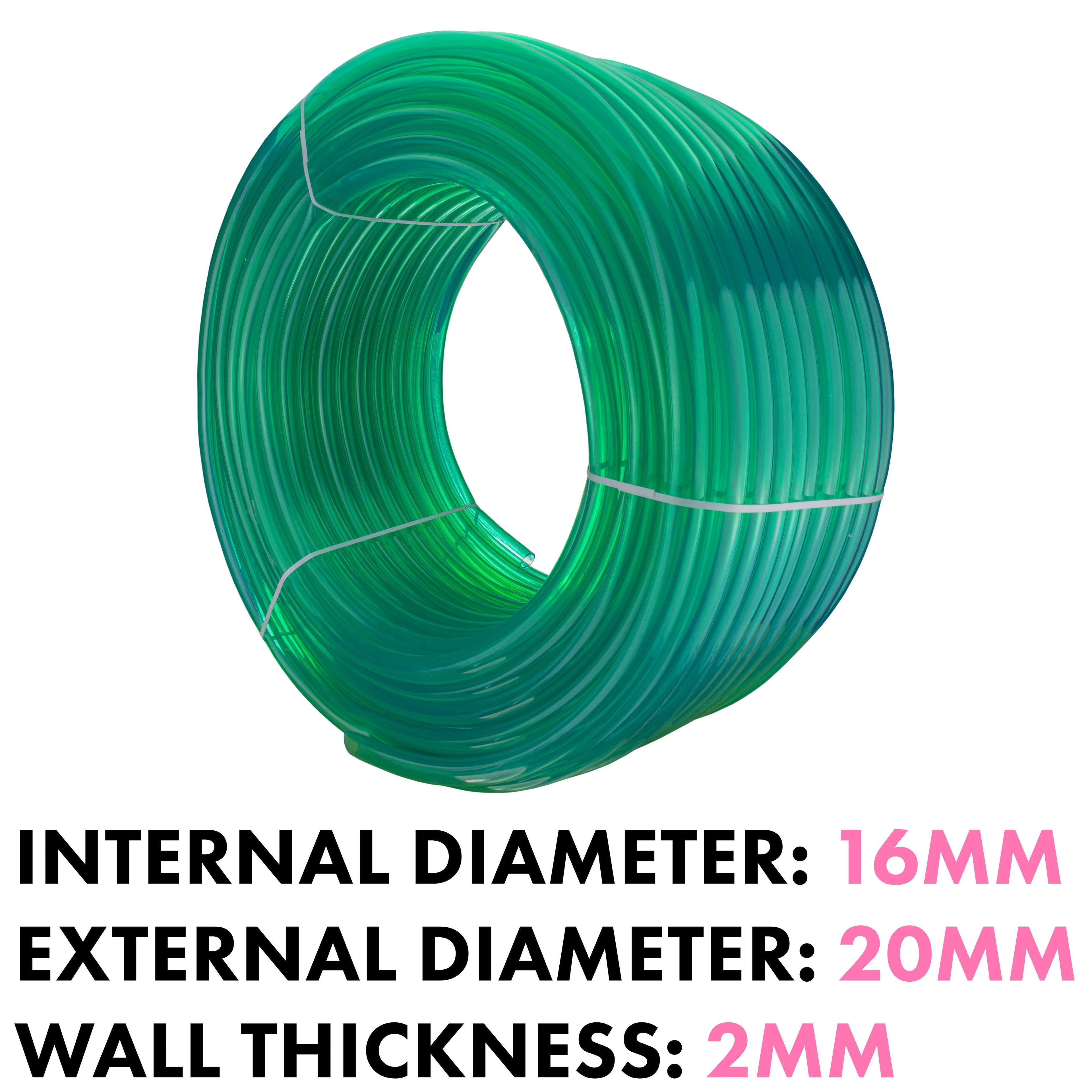 Green Semi-Transparent PVC Pipe 16mm*20mm for Pipe and Water Fitting