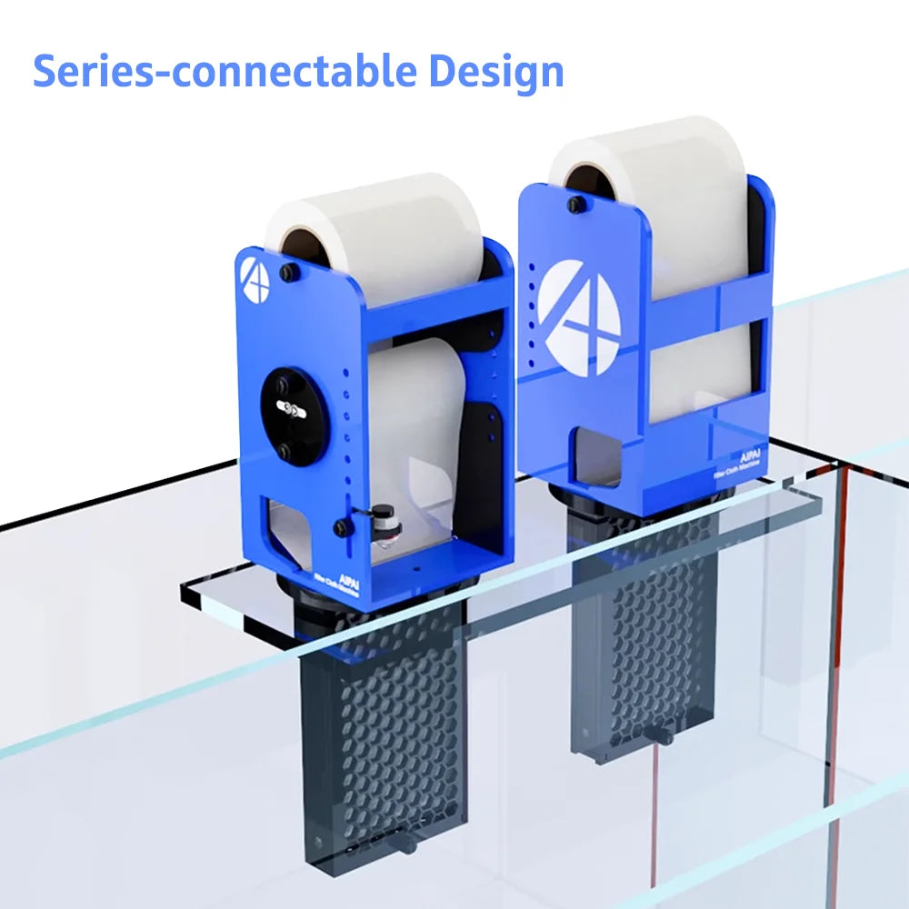 AIPAI FIO Smart Filter Roller System with LCD Screen Controller APP Control Filter Cloth Machine Aquarium Automatic Filter