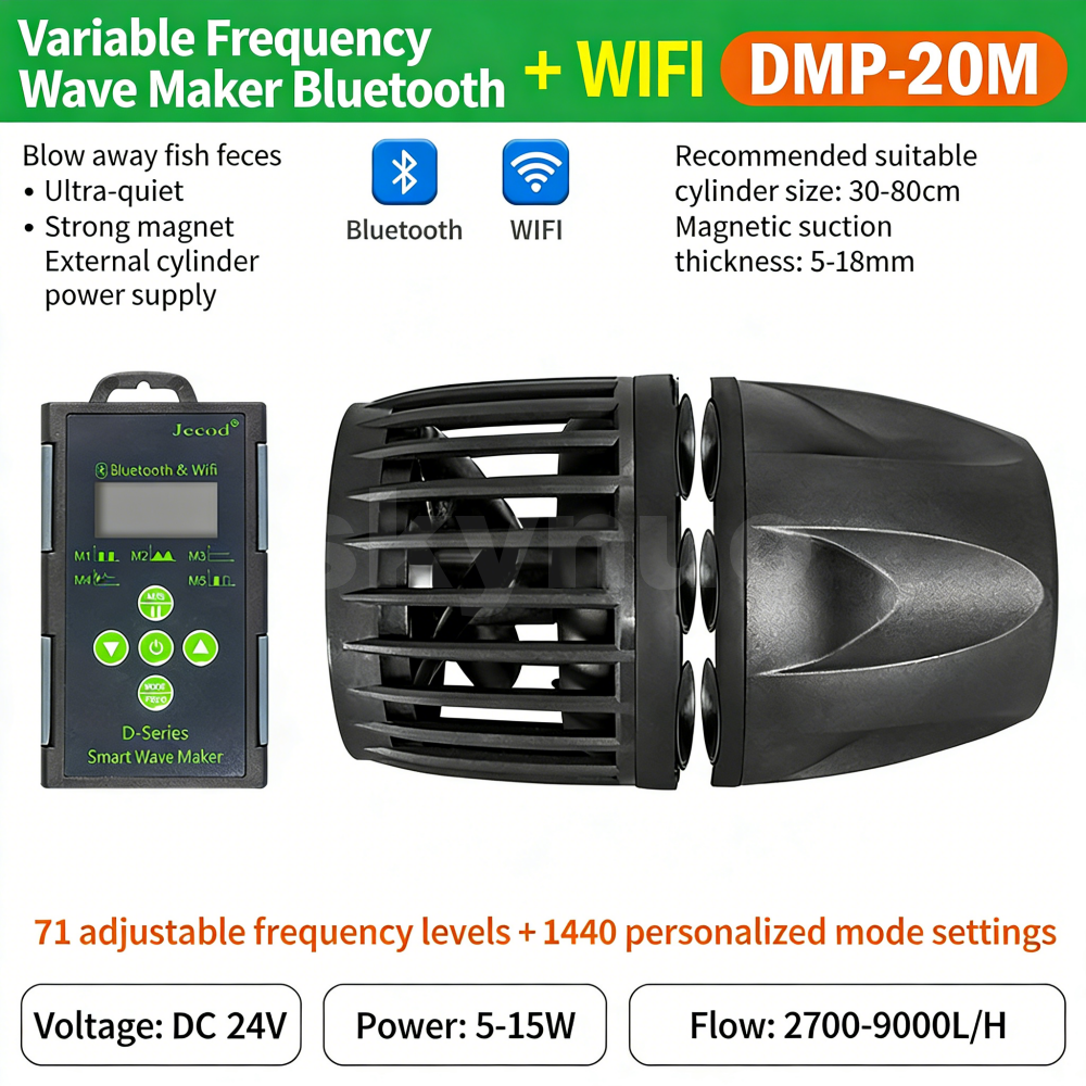 Jebao Silent Circulation Aquarium Wave Maker Pump Dmp-10/20/30/40 Smart Bluetooth Control Aquarium Wavemaker Pump