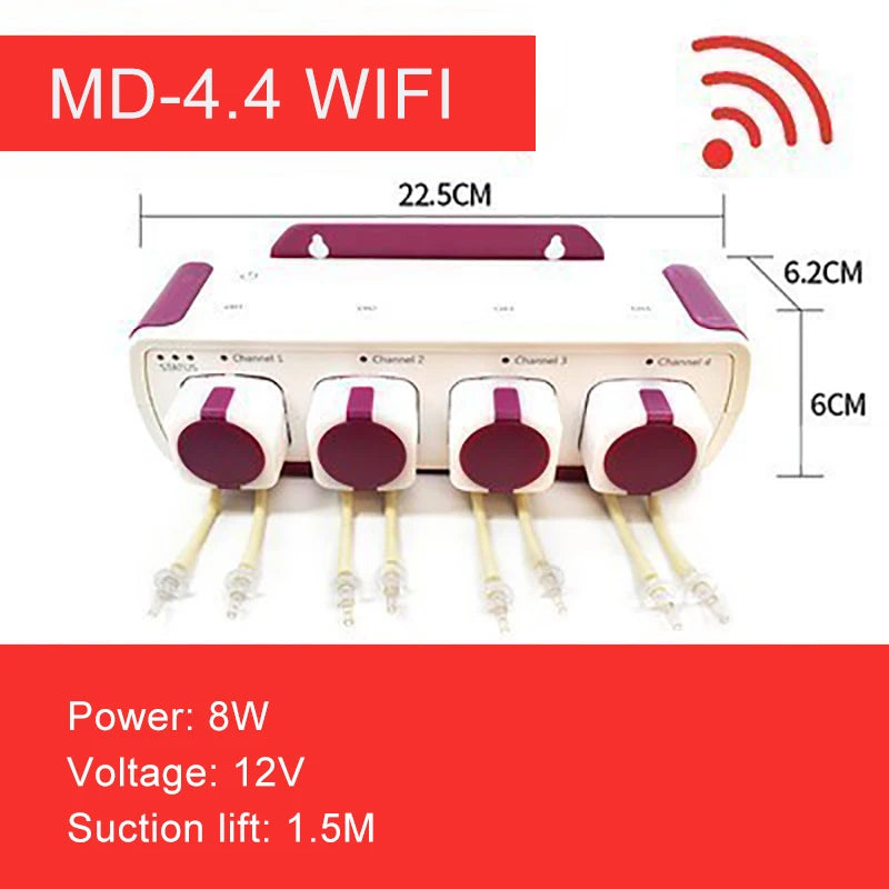 Jebao DC12V DOSER Automatic Titration Pump with WIFI Control Four Outlet Doser for Marine Reef Aquarium Fish Tanks Accessories