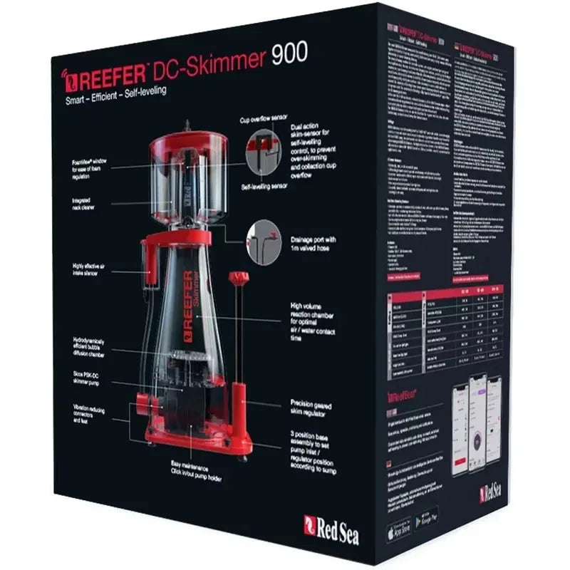 Red Sea REEFER DC Intelligent Protein Skimmer 300/600/900 Slient Skimmer Pump for 300-600L Marine Aquarium Coral Reef Fish Tanks