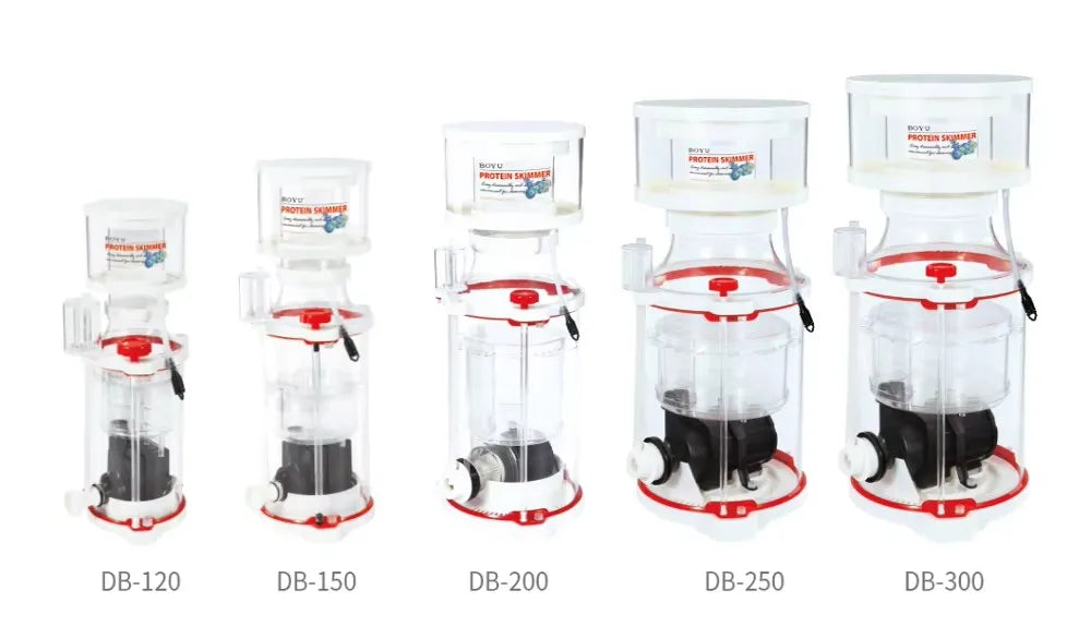 BOYU DB-120/150/200/250 Protein Skimmer, Aquarium Filter for Saltwater Marine Fish and Coral
