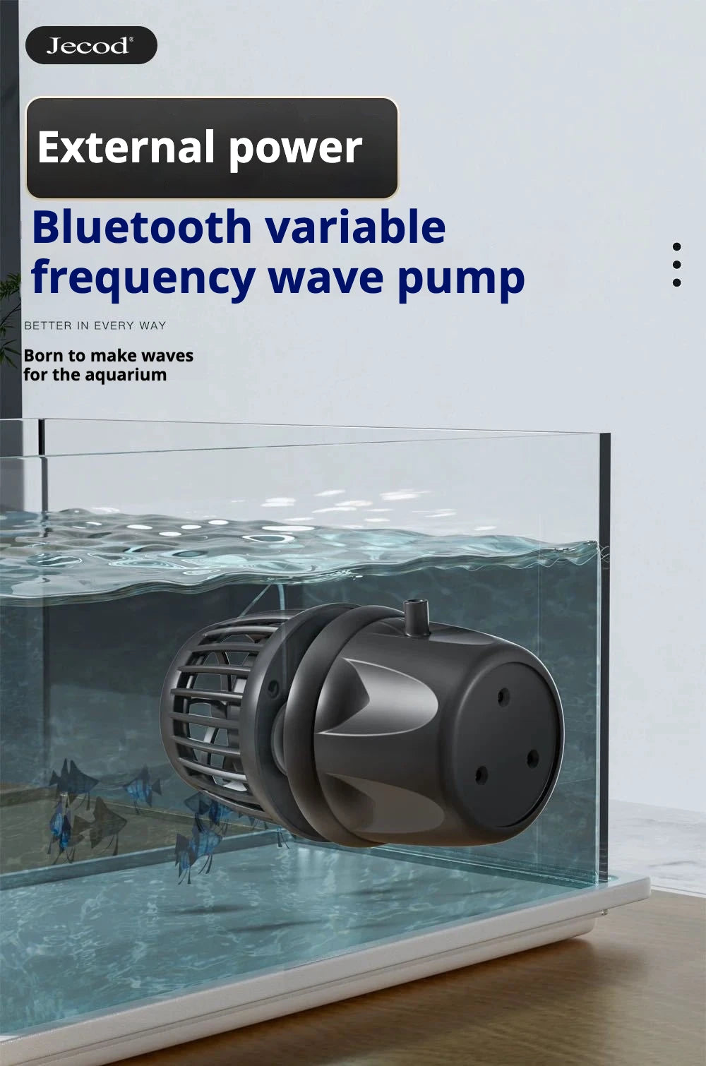 JEBAO DMP Series Super Silent Wave Maker Motor NEW Model Plastic Wave Pump for Aquarium Tank and Living Room Fish Tank Box