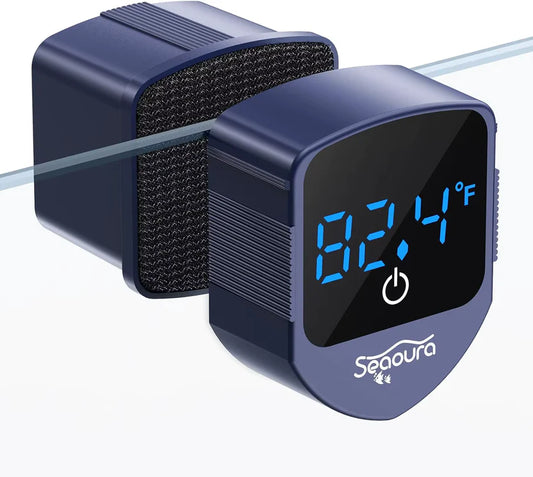 2-in-1 Magnetic Aquarium Thermometer & Glass Cleaner