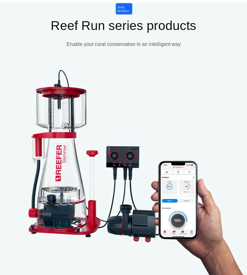 Red Sea REEFER DC Intelligent Protein Skimmer 300/600/900 Slient Skimmer Pump for 300-600L Marine Aquarium Coral Reef Fish Tanks
