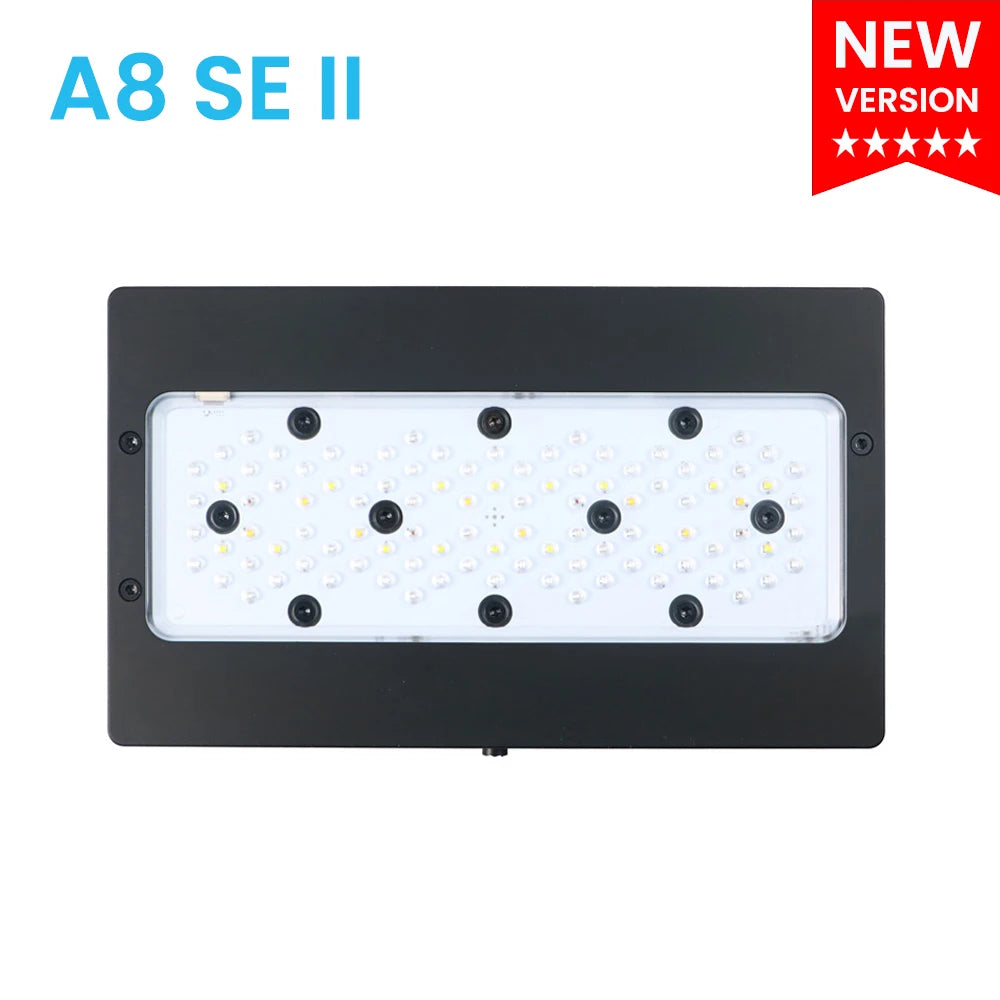 A8 Se II Max and Blue 240W Leds Full Spectrum Wifi App Control Marine LED Aquarium Reef Light for Saltwater Fish Tank