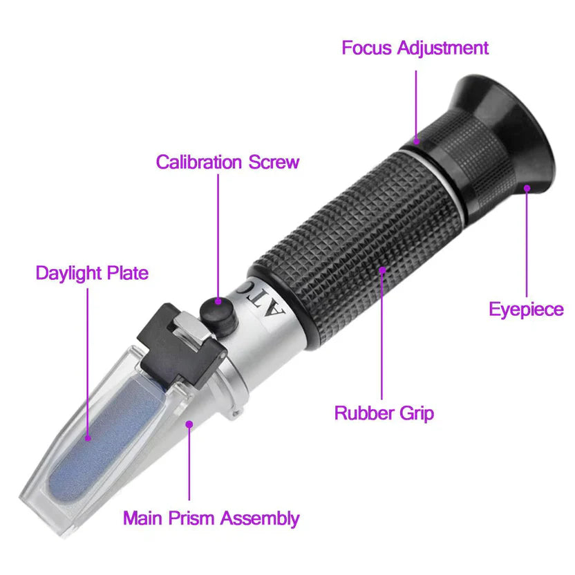 Salinity Refractometer with ATC Function Dual Scale