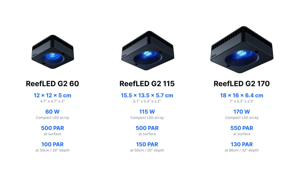 NEW Redsea Reefled 60W Aquarium Light Optimal Shimmer Efficiency Compact Marine Coral Reef Fish Tank Aquariums Accessories