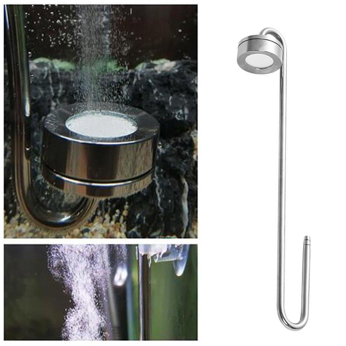 Stainless Steel Aquarium CO2 Diffuser Carbon Dioxide Atomizer Grass Tank Bubbler - 40cm