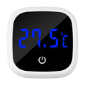 Fish Tank Thermometer High-Precision Led Digital Display Electronic Aquarium Thermometer Tester Meter Gauge Dual Display White