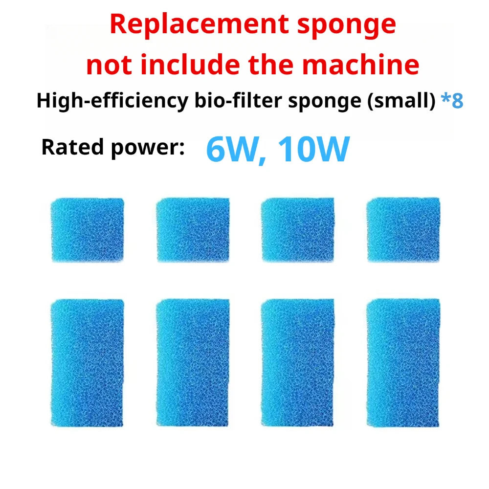 Aquarium Filter Pump Fish Tank Submersible Silent Air Oxygen Aerator Internal Water Pump Aquarium Air Pump Wave Maker 220v