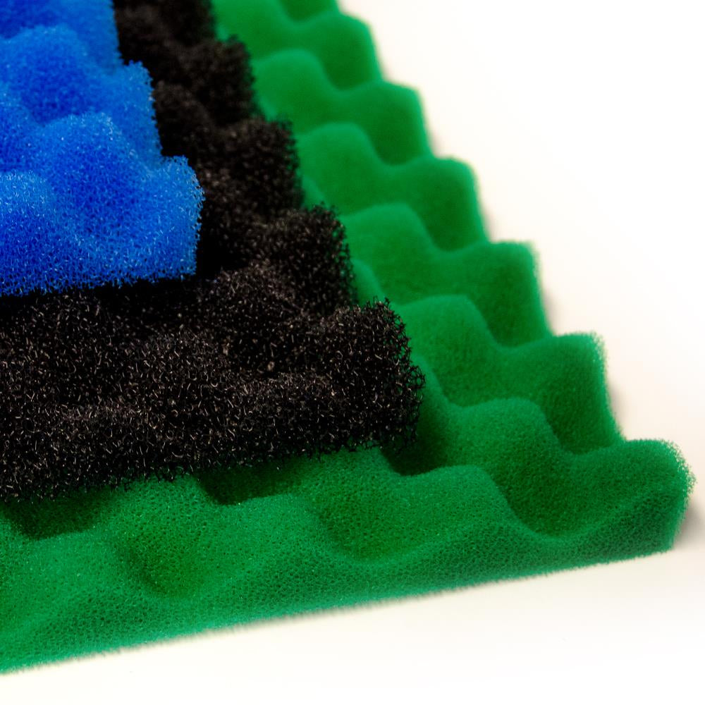 POND FILTER FOAM REPLACEMENT MEDIA SET PACK of 3 FINE MEDIUM COARSE SPONGE SPARE