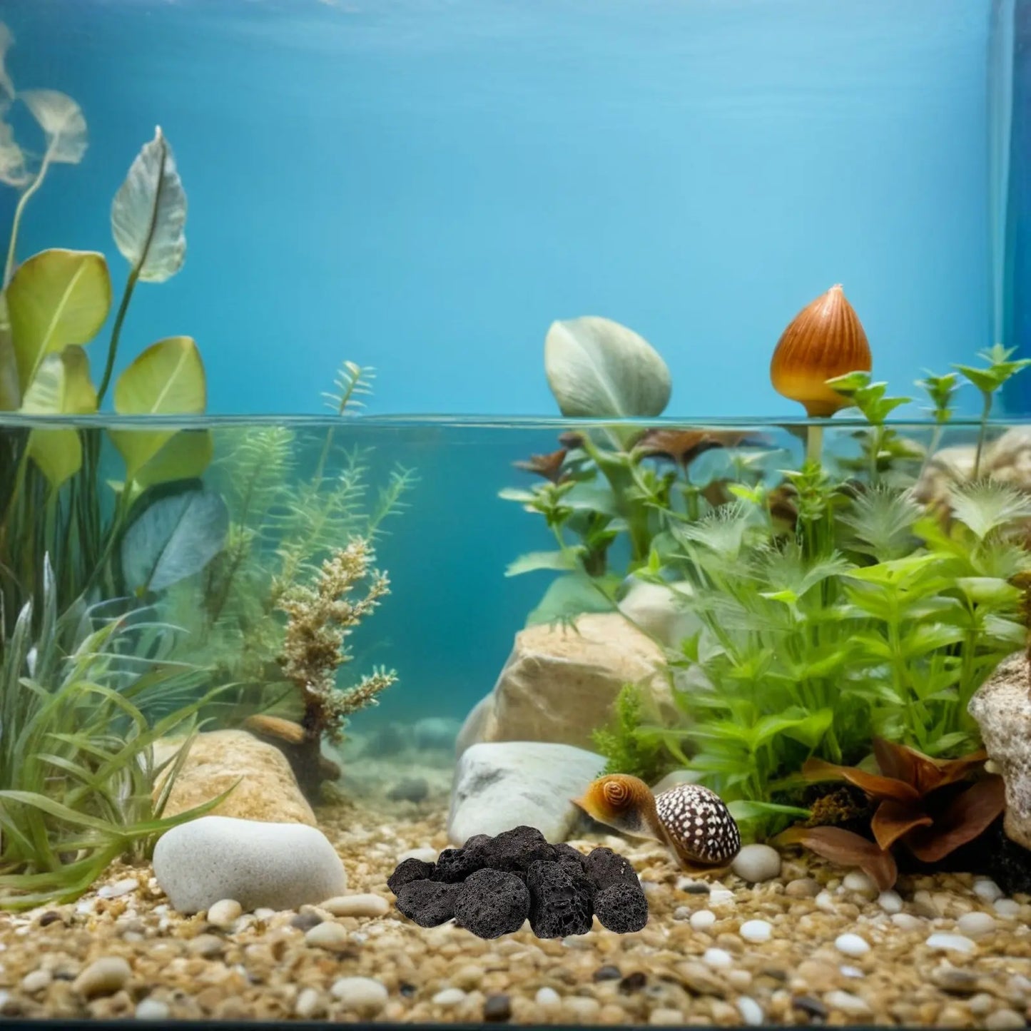 1Pack Natural Volcanic Stones Lava Rocks Small Size Fish Tank Decoration Potted Plants Planter Rocks Aquarium Accessories